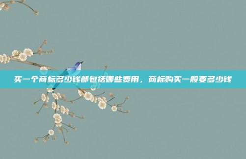 买一个商标多少钱都包括哪些费用,商标购买一般要多少钱