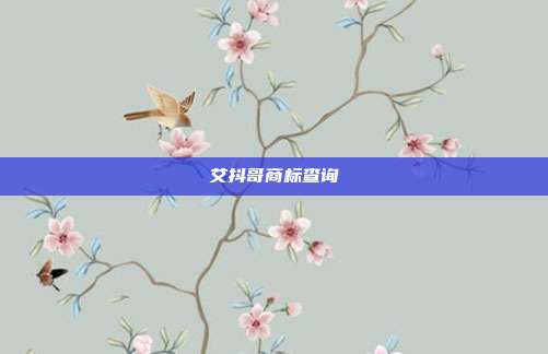 艾抖哥商标查询