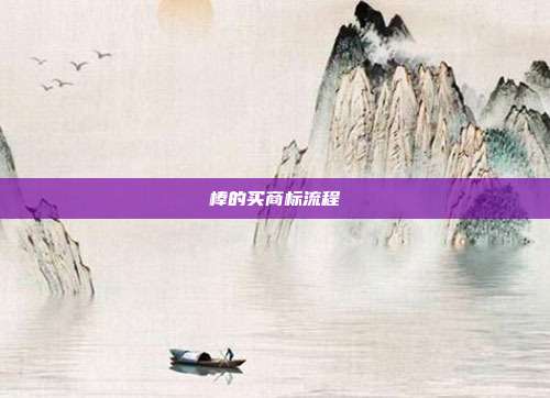 棒的买商标流程