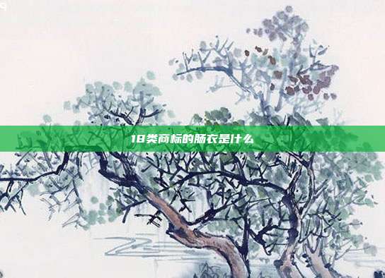 18类商标的肠衣是什么