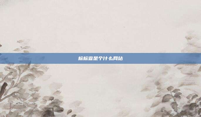 标标查是个什么网站