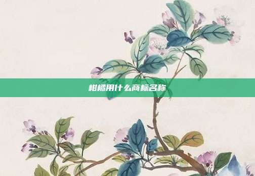 柑橘用什么商标名称