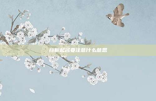 商标起名要注意什么意思