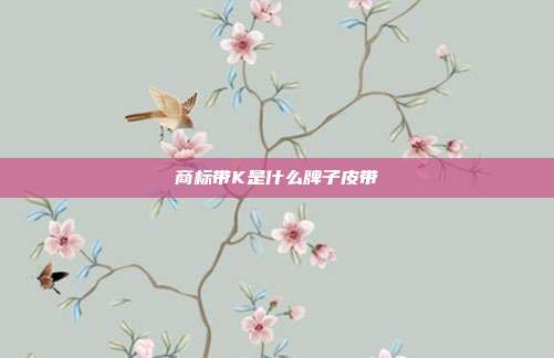 商标带K是什么牌子皮带