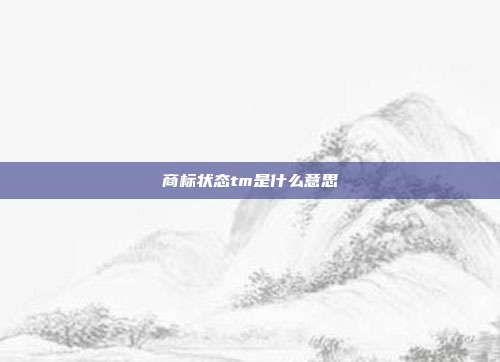 商标状态tm是什么意思