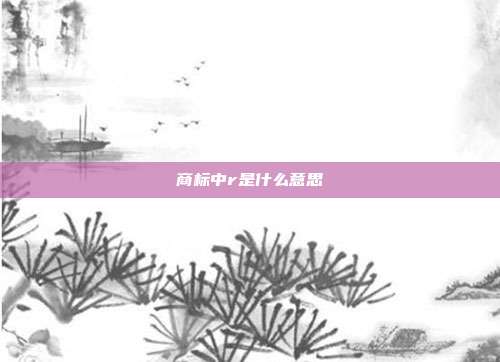 商标中r是什么意思
