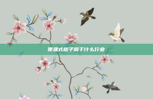 便捷式梳子属于什么行业