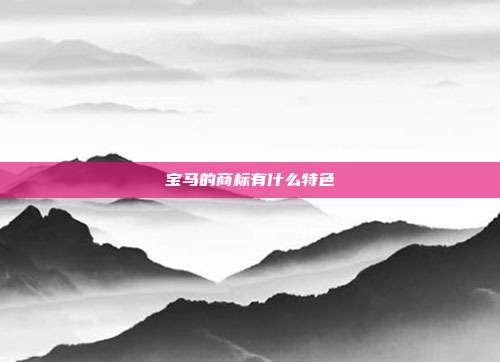 宝马的商标有什么特色