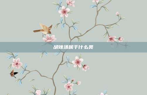 胡辣汤属于什么类