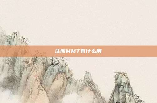 注册MMT有什么用
