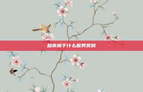超市属于什么服务类别