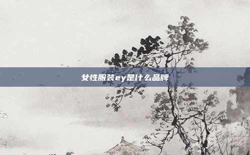 女性服装ey是什么品牌
