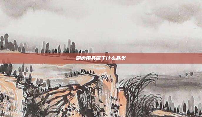 厨房用具属于什么品类