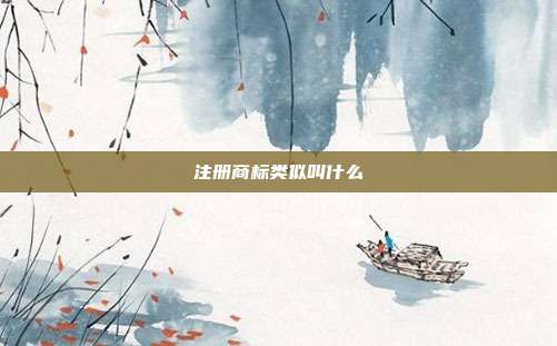 注册商标类似叫什么