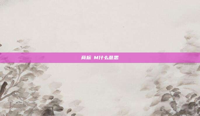 商标丅M什么意思