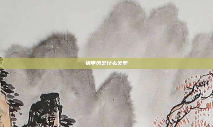 指甲剪是什么类型