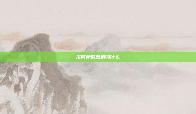 吊商标的塑料叫什么
