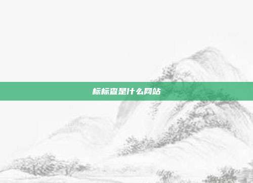 标标查是什么网站