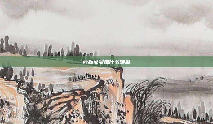 商标证号是什么哪里