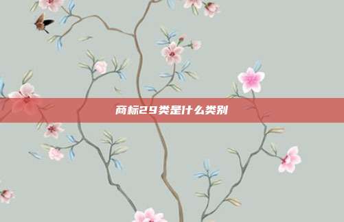 商标29类是什么类别