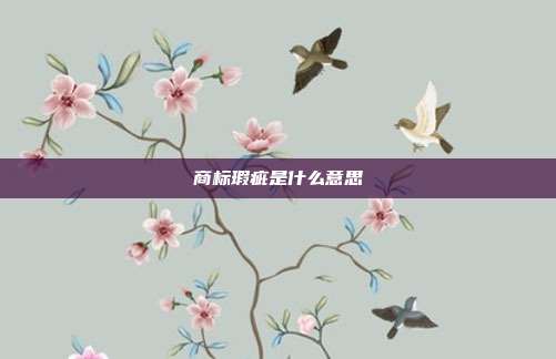 商标瑕疵是什么意思