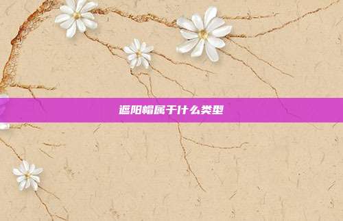 遮阳帽属于什么类型