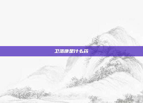 卫洛康是什么药