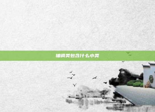 辅调类包含什么小类