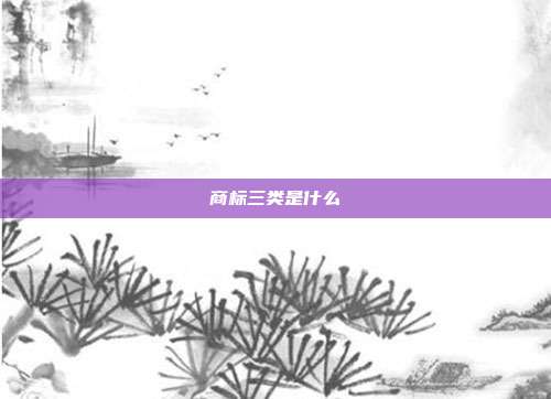 商标三类是什么