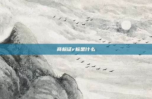 商标证r标是什么