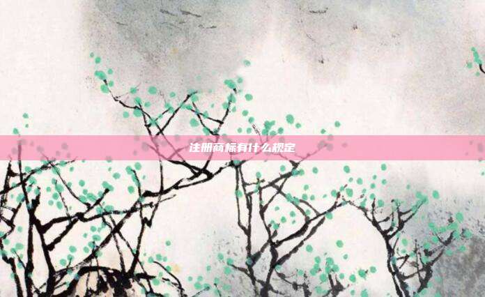 注册商标有什么规定