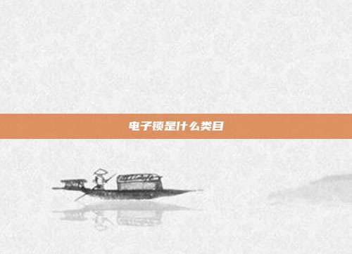 电子锁是什么类目