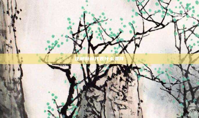 注册商标代表什么条件