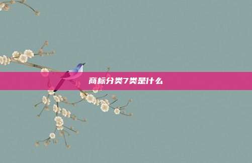 商标分类7类是什么