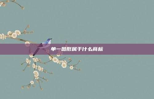 单一图形属于什么商标