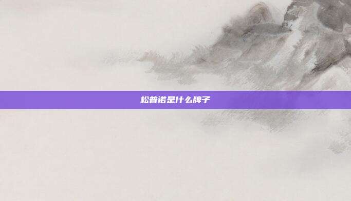松普诺是什么牌子