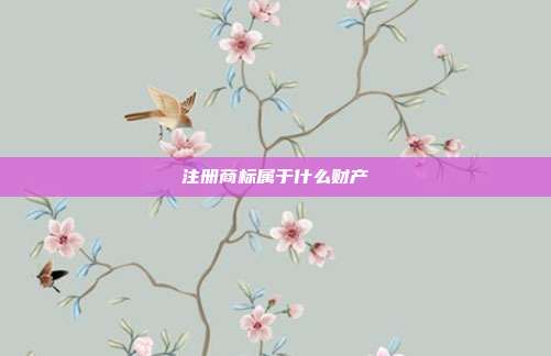 注册商标属于什么财产