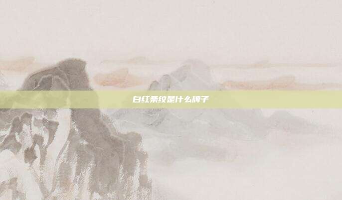 白红条纹是什么牌子