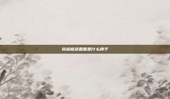 商标橙色圆圈是什么牌子