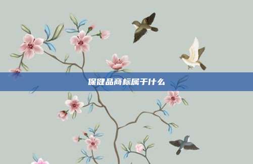 保健品商标属于什么