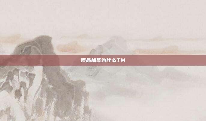 商品标签为什么TM