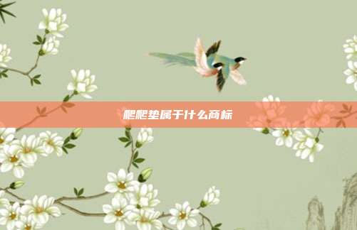 爬爬垫属于什么商标