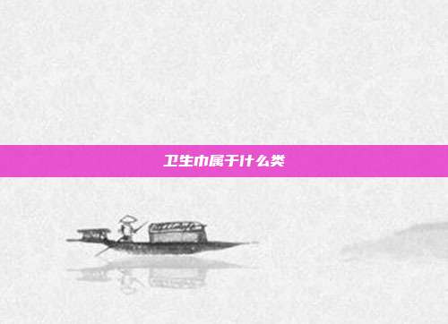 卫生巾属于什么类