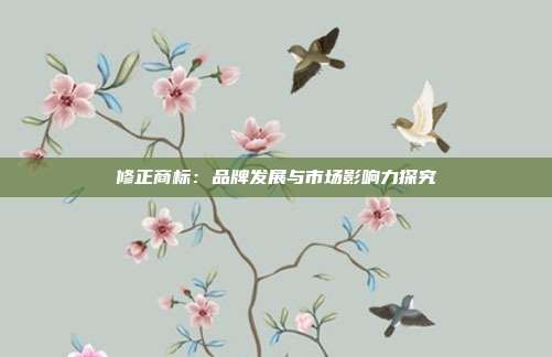 修正商标:品牌发展与市场影响力探究
