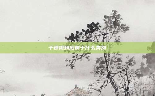 干辣椒到底属于什么类别