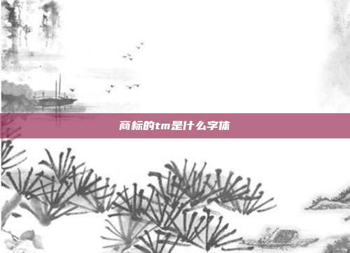 商标的tm是什么字体