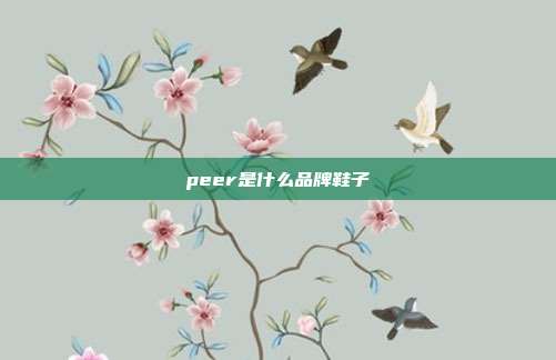 peer是什么品牌鞋子