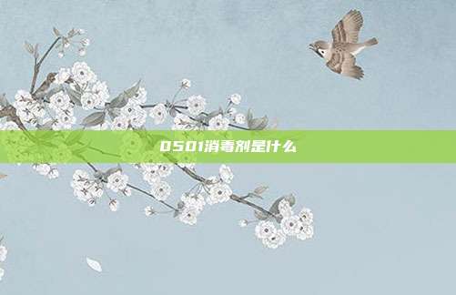 0501消毒剂是什么