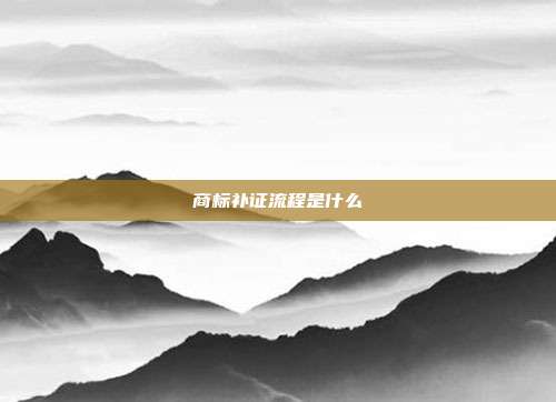 商标补证流程是什么
