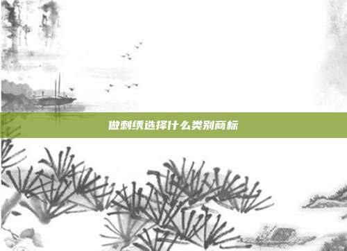 做刺绣选择什么类别商标